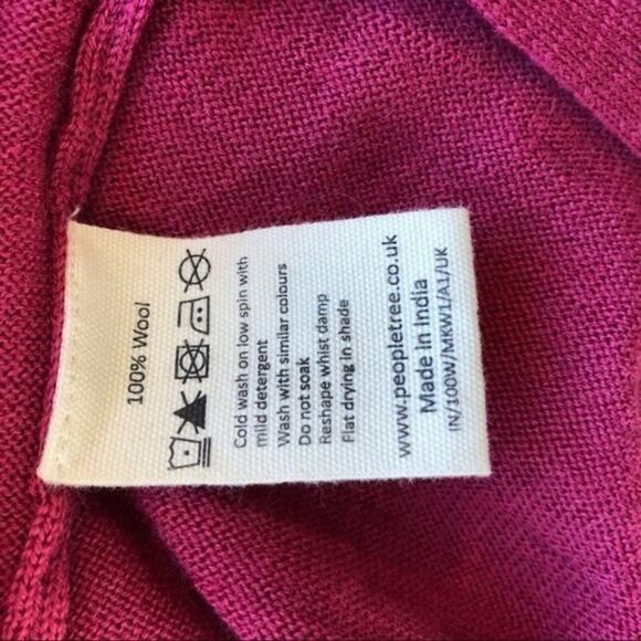 People Tree Pink Wool Organic Dress Size 12 - Picture 9 of 10